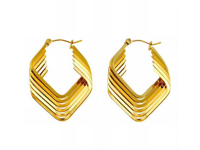 Angle Hoops Earrings