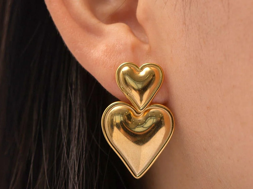 Missy Heart Drop Earrings