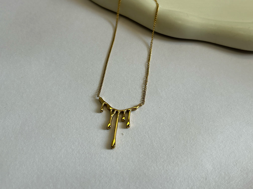 Golden Spill Necklace