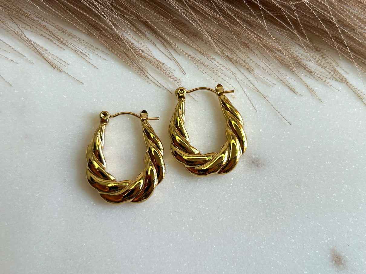 Eternal Braid Hoops