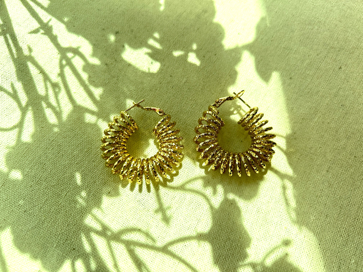 Spring'O'Hoop - Anti Tarnish Earrings