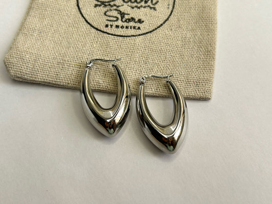 Willow Hoops Silver