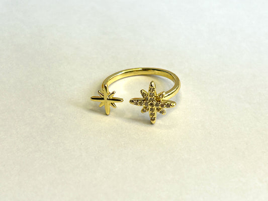 Starry Glimmer Adjustable Ring