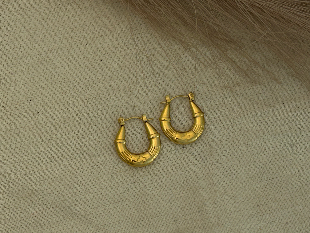 Golden Halo Hoops