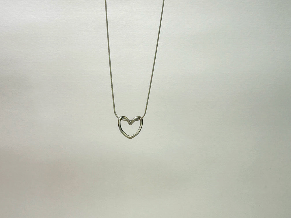 Timeless Silver Heart Necklace