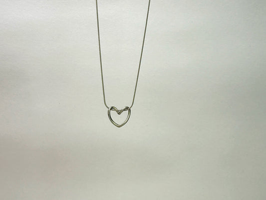 Timeless Silver Heart Necklace