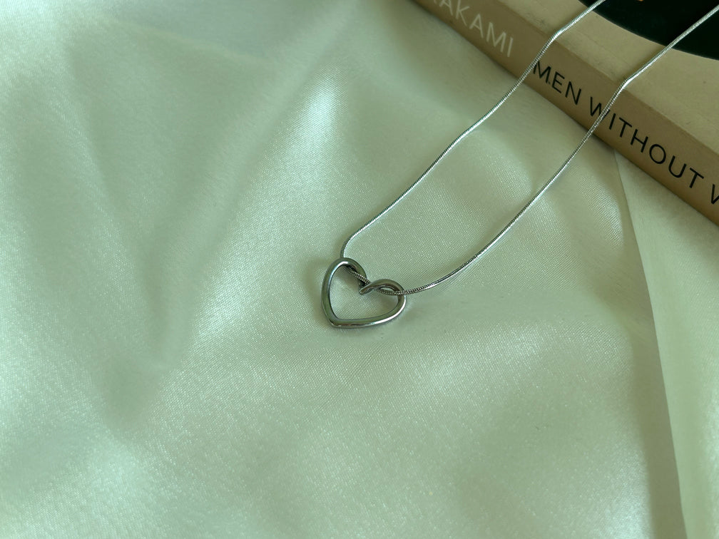 Timeless Silver Heart Necklace