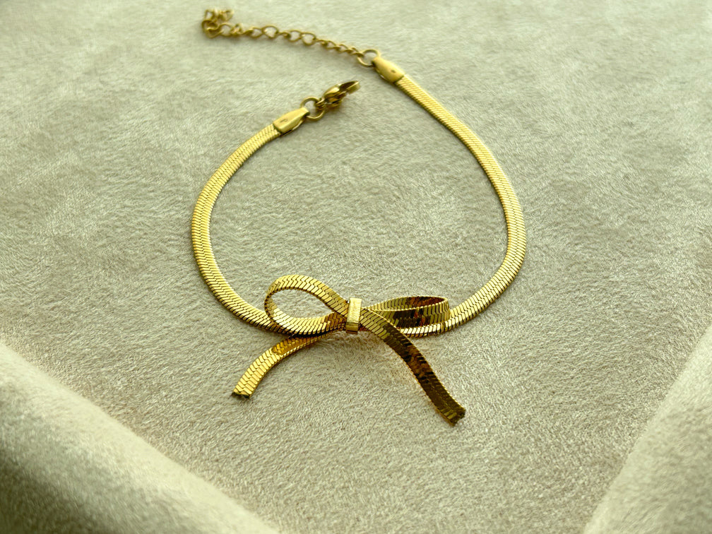 Bow Gold Plated Bracelet