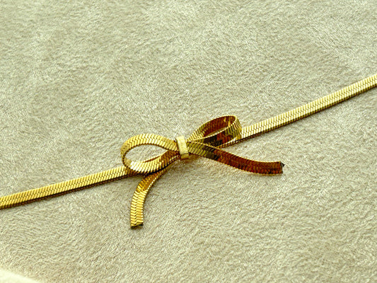 Bow Gold Plated Bracelet