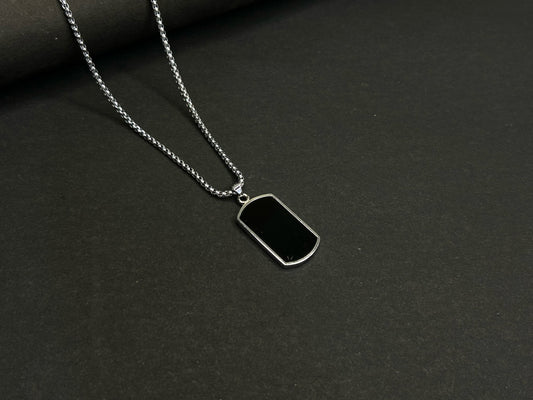 Midnight Tag Necklace