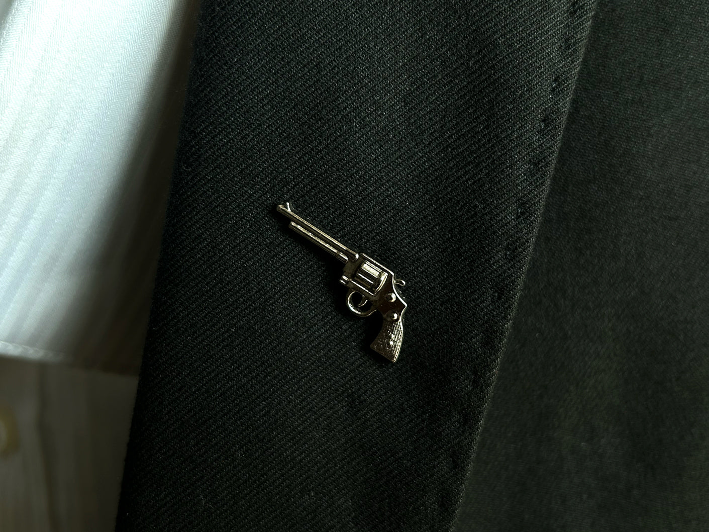 Power Gun Lapel Brooch Pin