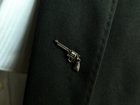 Power Gun Lapel Brooch Pin