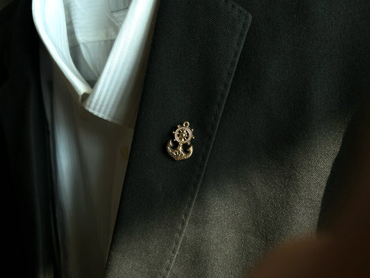 Marine Anchor Lapel Brooch Pin