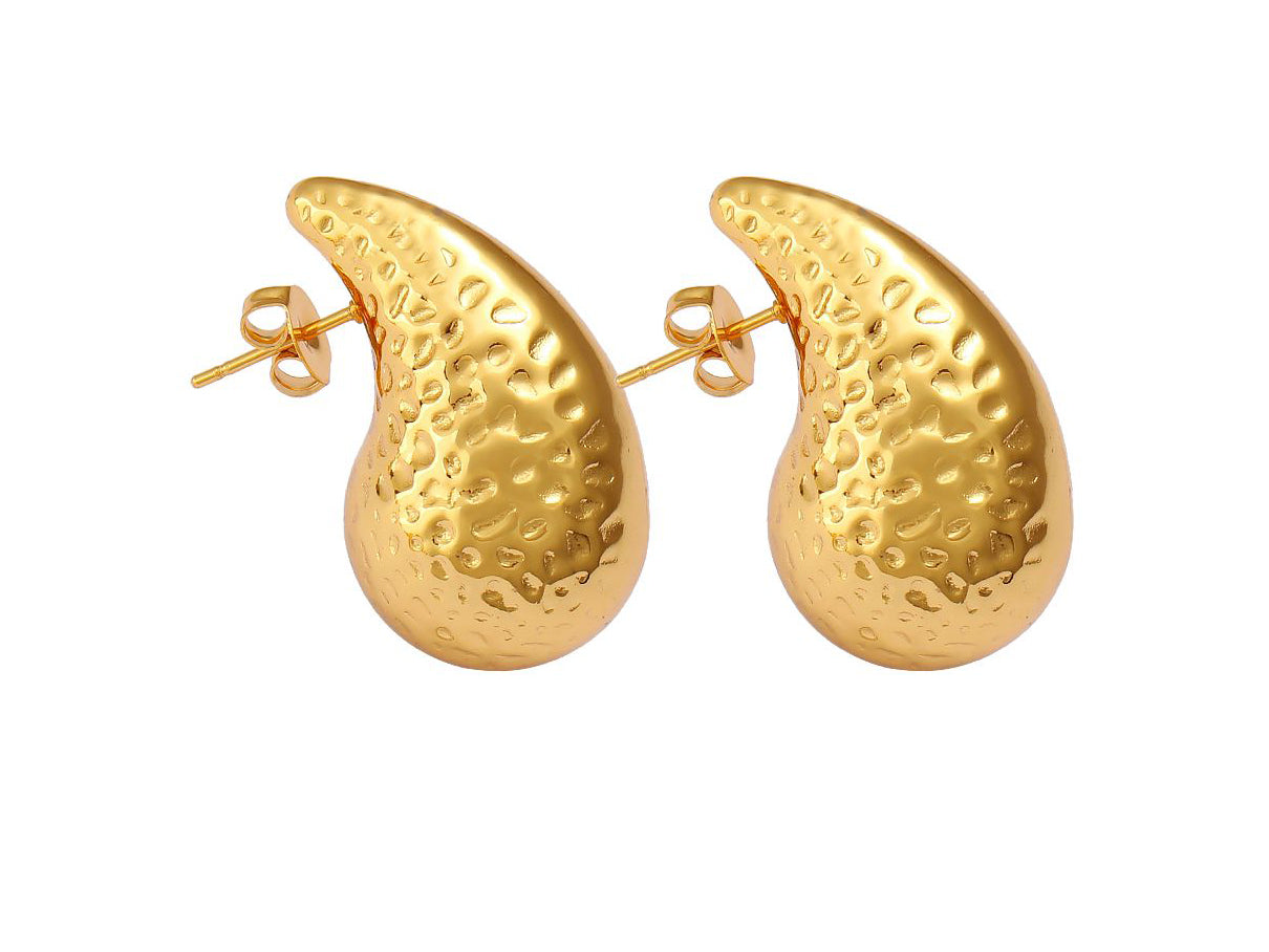 Teardrop Gold Earrings