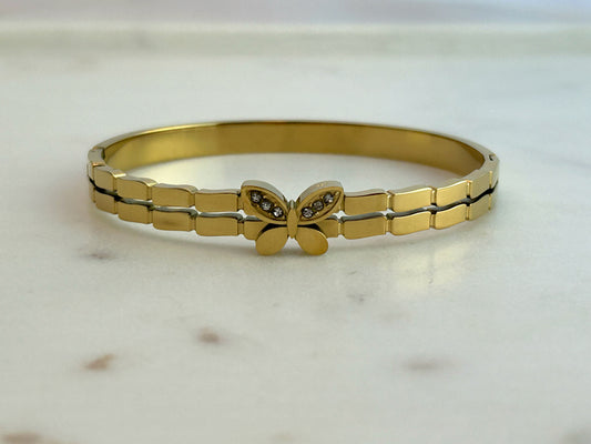 Heather Butterfly Bangle