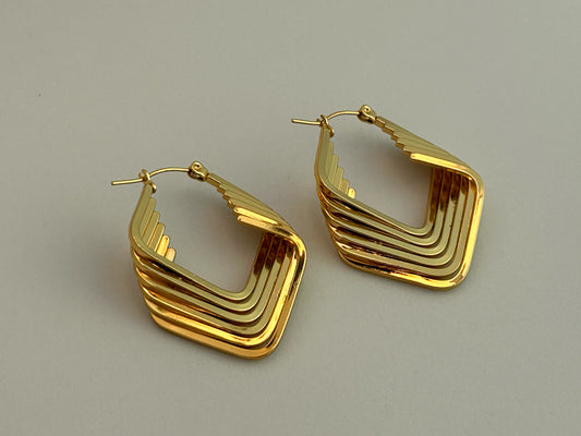 Angle Hoops Earrings