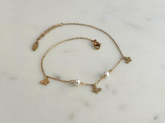 Butterfly Charm Anklet