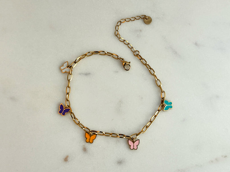 Enamel Flutter Anklet