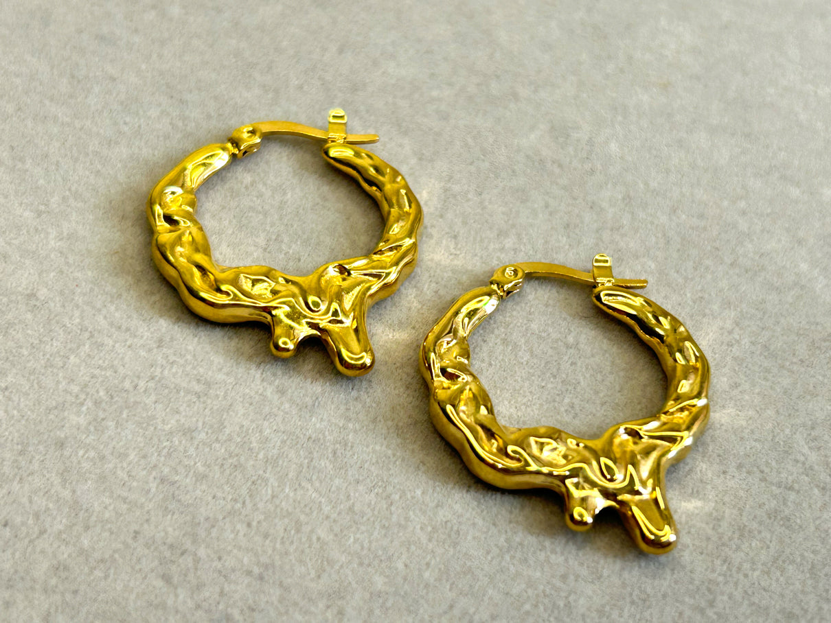 Lava Gold Earrings