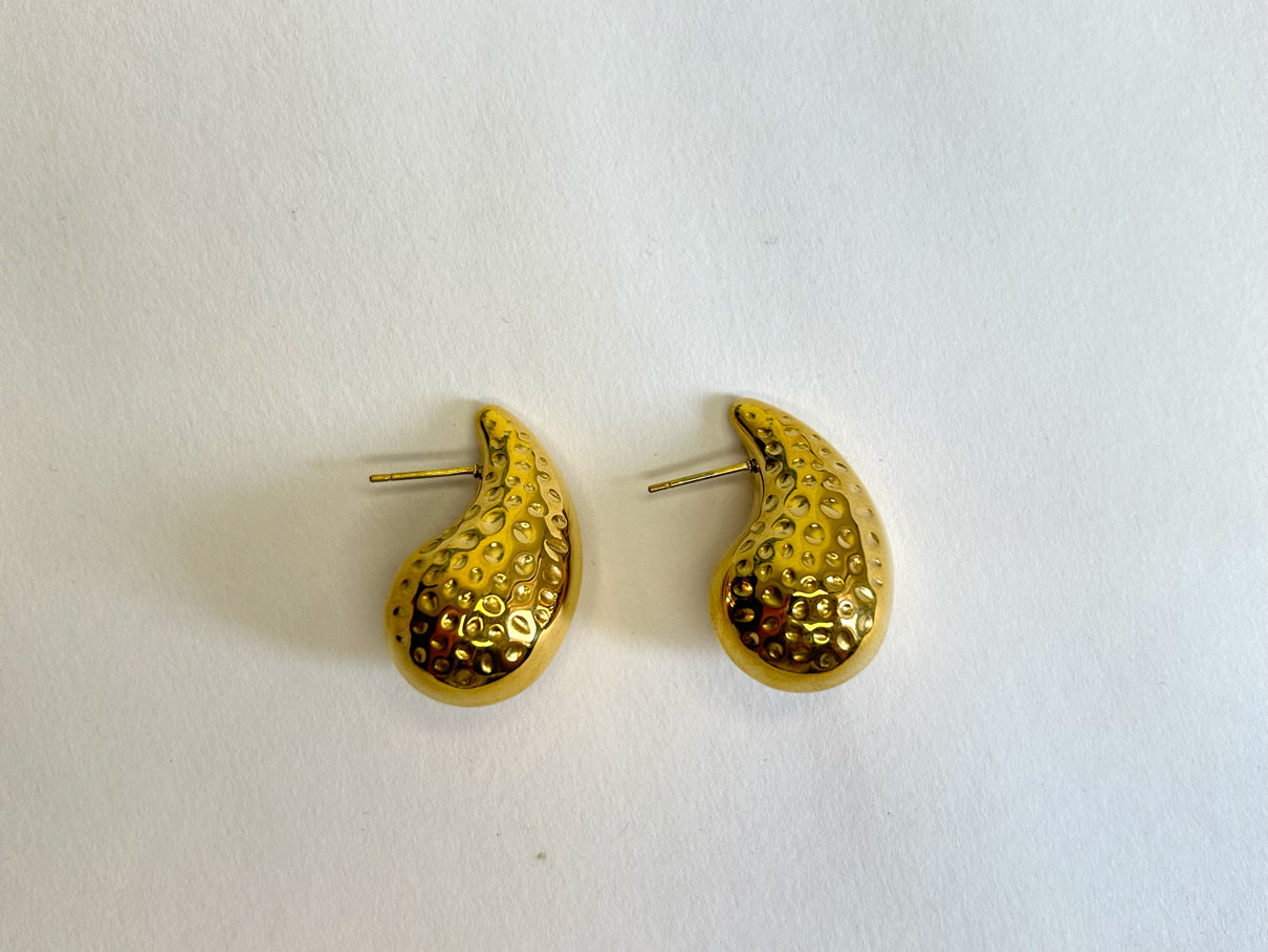 Teardrop Gold Earrings