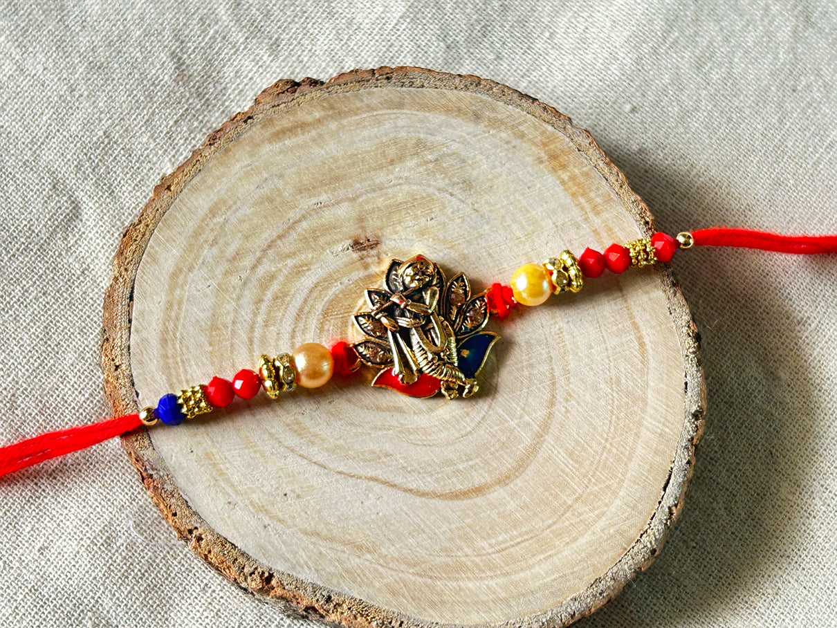 Krishna Golden Rakhi