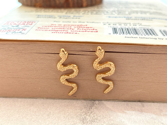 Golden Serpent - Earrings