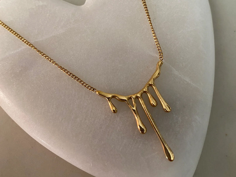 Golden Spill Necklace