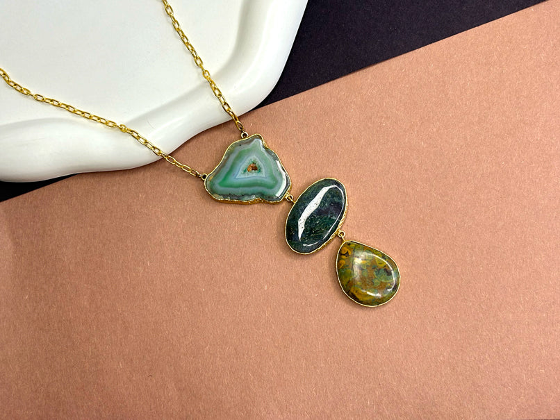 Agate Cascade Necklace