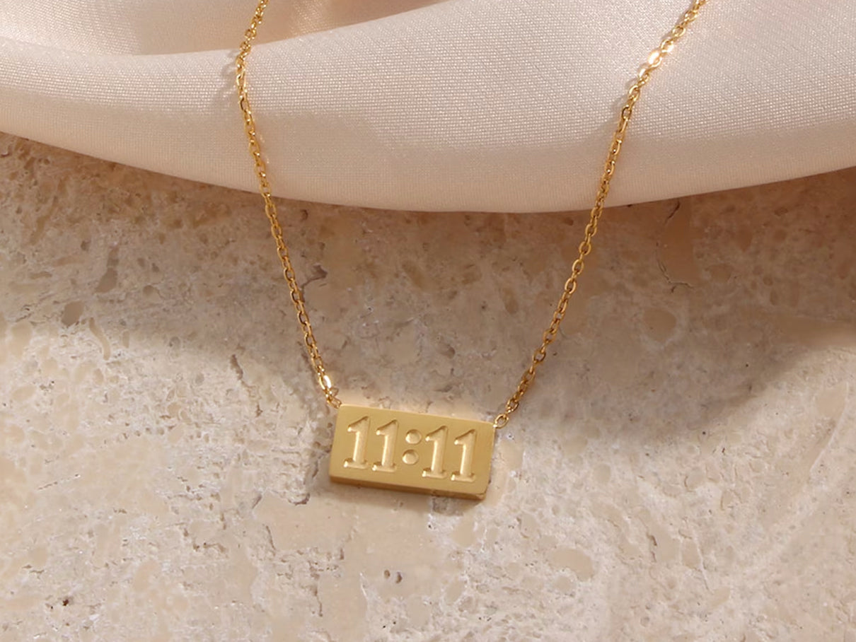 11:11 Necklace - 18k Gold Plated