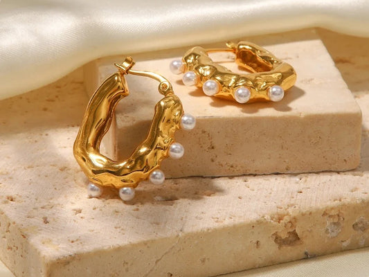 Faye Pearl Hoops