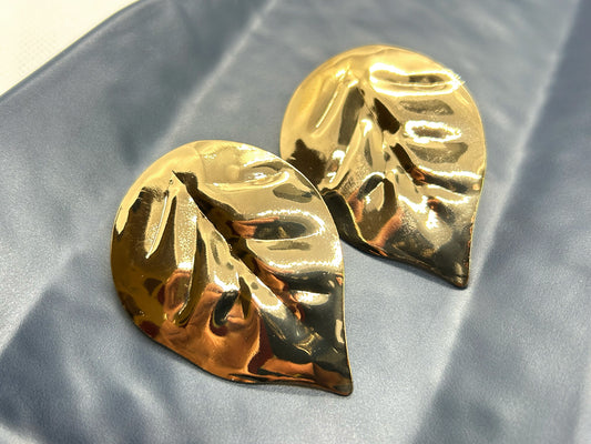 The Golden Leaves - Statement Earrings