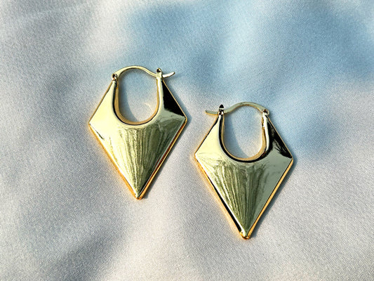Petite Triangles - 18K gold Plated Earrings