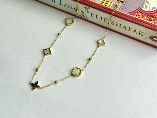 Floral - 18K Gold Plated Necklace